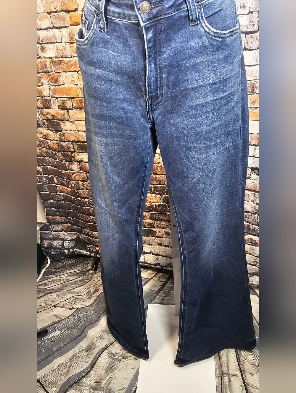 Flying Monkey Dark Wash Flare Jeans Size 30 Stretch Denim